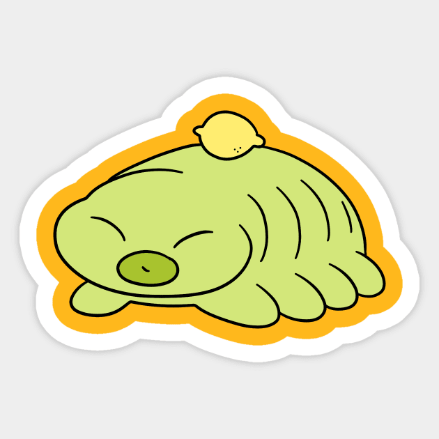 Lemon Waterbear Sticker by saradaboru